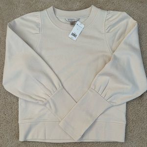Banana Republic Puff Sleeve Sweatshirt